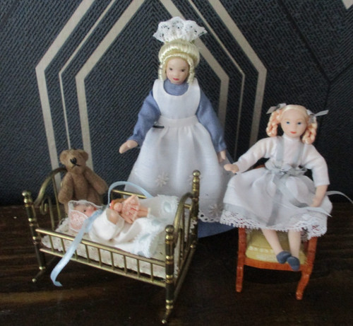 Dolls house victorian nursery - ,