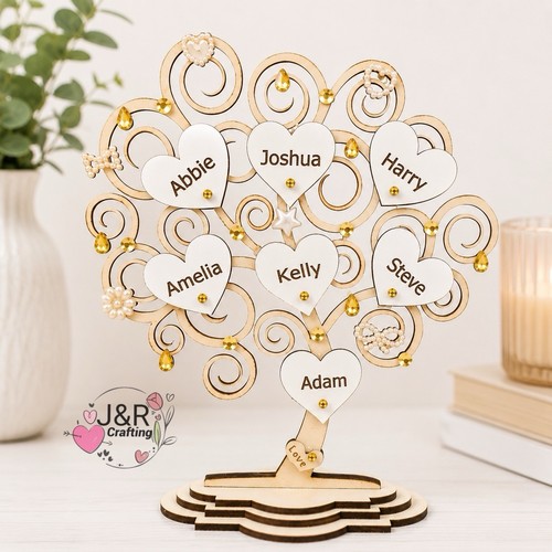 Personalised wooden family - wooden,