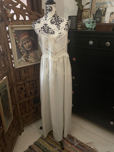 Vintage pink cotton negligee - cotton,