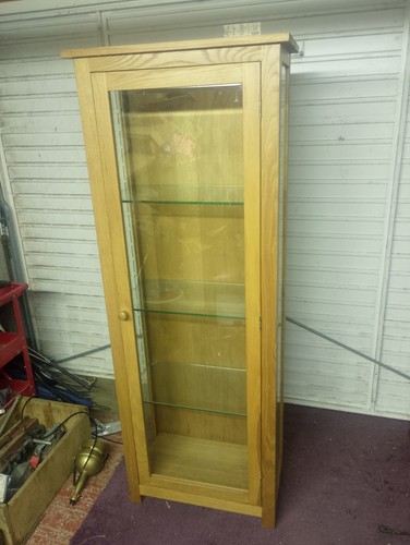 Oak display cabinet - display,