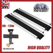 Pair of 6ft /5ft long Telescopic Ramps - Longer Lip for Loading over Car Bumpers