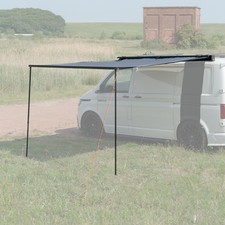 VANSTYLE 2.5M PULL OUT VAN CAMPER AWNING SUNSHADE C/W LEDS CAMPING SIDE ROLL OUT