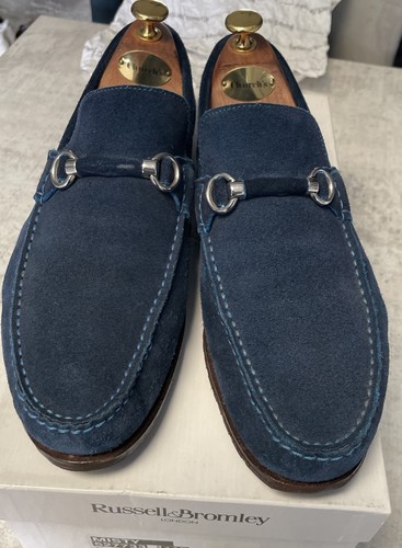 Russell bromley blue suede - russell, &