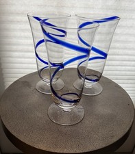 PIER 1 Swirline Cobalt Blue