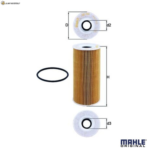 Oil filter 366d for porsche - ox,
