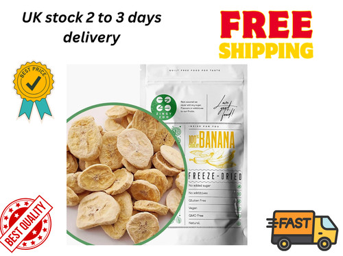 Freeze dried banana chips - banana, no