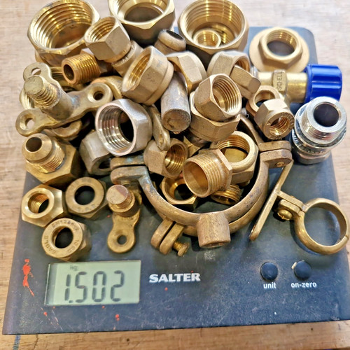 Scrap smelting brass - brass, 1.5kg