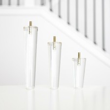 Furniture Legs Set of 4, Premium 4 / 6 / 8 inch Acrylic Mid Century Replacement