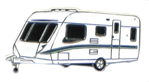 Caravan metal enamel - metal, pin