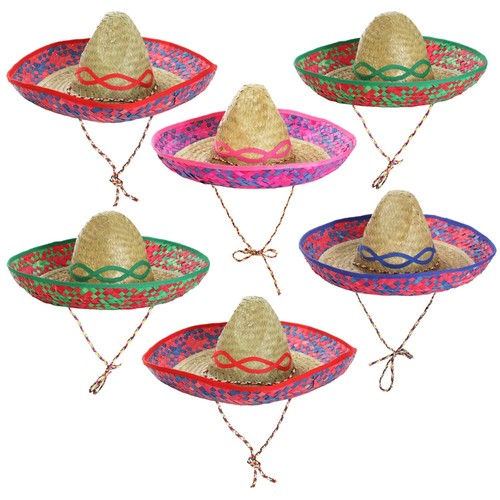 Pack straw sombrero - 6,
