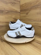 Skechers Sport Mens Urbantrack Forward Casual White Leather trainers 9.5 Uk Y2K