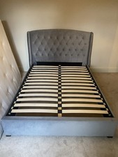 King Size Blue Velvet Finished