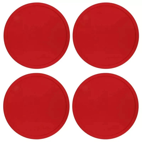 Red round silicone - round,