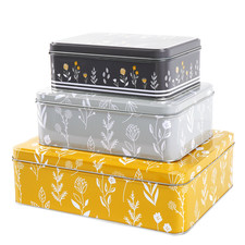 Set of 3 Cake Storage Tins –