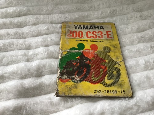 Yamaha cs3e riders manual - riders,