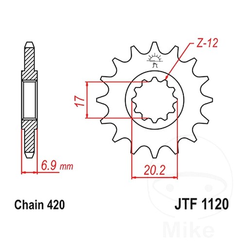 Front sprocket jtf1120 15 - jt,