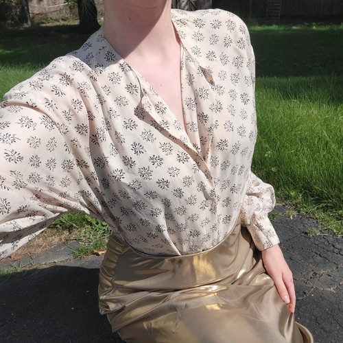 Talbots vintage cream silk - ❝,