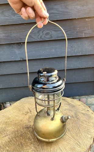 Vintage brass tilley lamp - vintage,