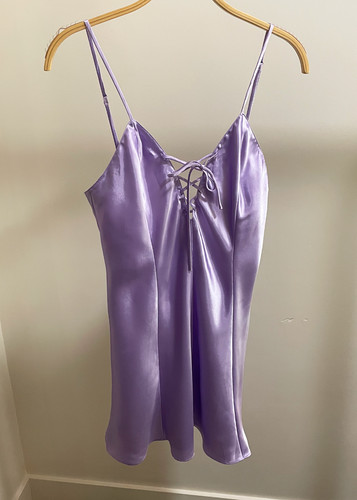 Frederick lavender satin - frederick's,