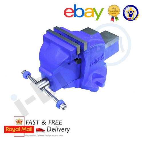 Bench vice fixed base - bench, metal