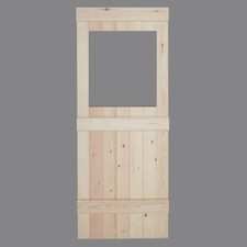 GLAZED PINE LEDGED RUSTIC COTTAGE DOORS 40mm INCL BRACES ALL SIZES MADE