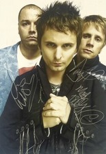 Muse Signed Autograph Promo A4