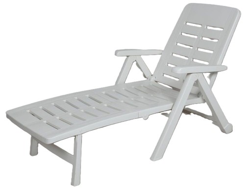 Sun lounger weiß - lounger,