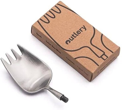 Spork raw silver accessory for - silver,