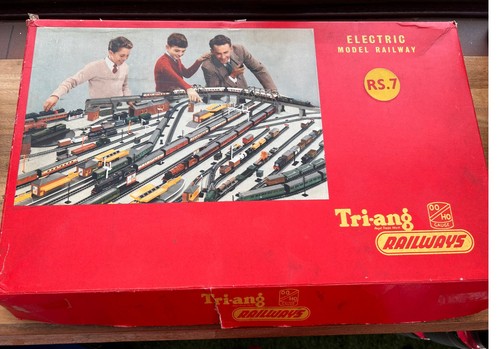 Triang model railway train set - railway,