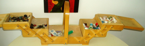 Vintage wooden cantilever - wooden,