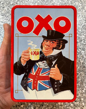 Vintage/Retro OXO Cube Tin John Bull, 13.5 x 9 x 5cm