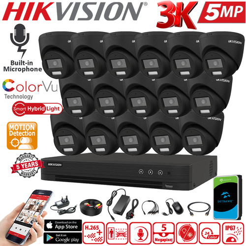 Hikvision 5mp colorvu cctv - colorvu,