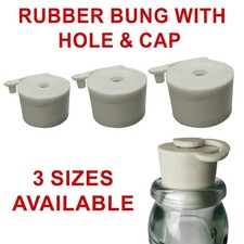 2 X Rubber Bung with Airlock