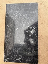 Bathroom Laminate Worktop Black Marble Gloss 28mm X 610mm X 350mm