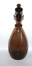 1930's HOLMEGAARD PRIMULA SERVICE CINNAMON GLASS DECANTER by JACOB E BANG