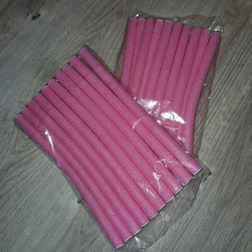 Pink hair flexi - pink, rods