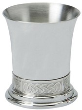 Plain pewter beaker with - pewter,