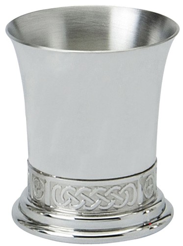 Plain pewter beaker - plain, with