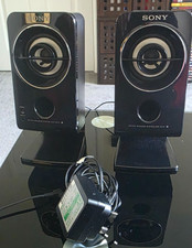 Pair Of Sony SRS-A212 Speaker System Black Computer speakers