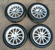 SMART CAR 451 FORTWO 2007-2014 - SET OF 12 SPOKE 'DESIGN 1' ALLOY WHEELS & TYRES