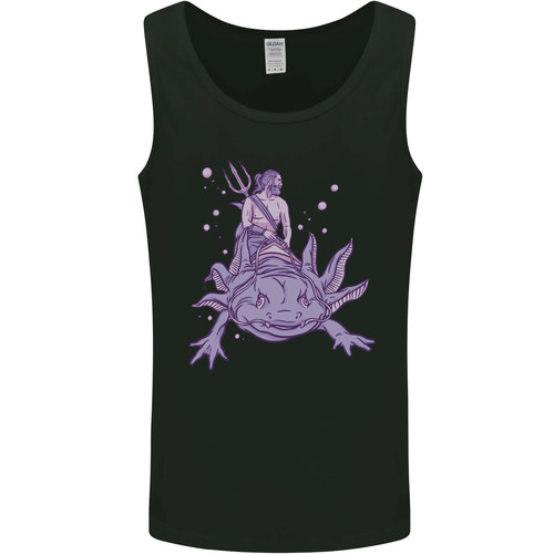 Poseidon riding axolotl - riding, an