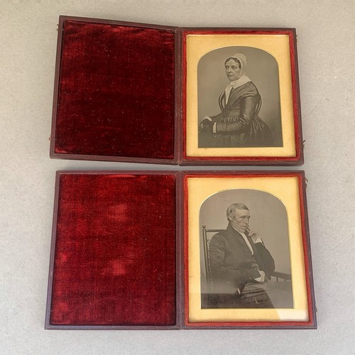 Pair victorian ambrotype - pair,