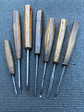 7 ANTIQUE WOOD CARVING GOUGES
