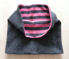 Pure CASHMERE Grey Pink Stripe