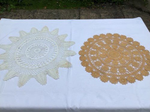 Large hand crochet table - crochet,