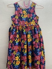 American princess blue Dress with floral print stone embellished party dress 