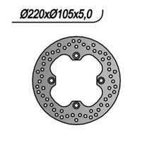 Rear Brake Disc NG 101 Honda CBR RR 600 2003-2006
