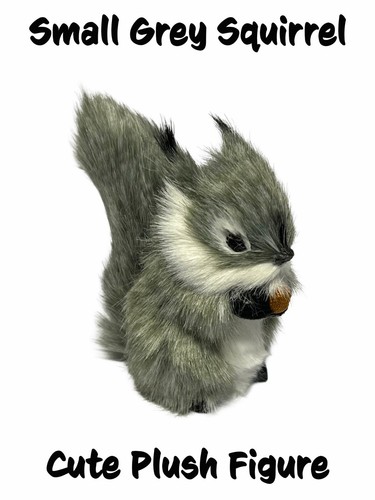 Grey squirrel plush soft - plush, toy