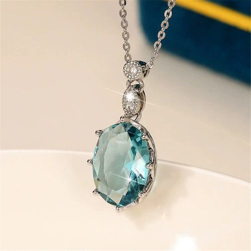 Sterling silver large blue - sterling,