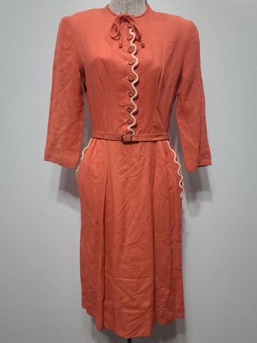 Vintage 1930s 1940s coral - vintage,